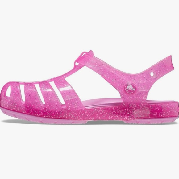 Jelly, pink Crocs Child Isabella Sandal nwt - Picture 2 of 11